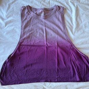 Athleta Lavender-to-Plum Ombre Muscle Tank